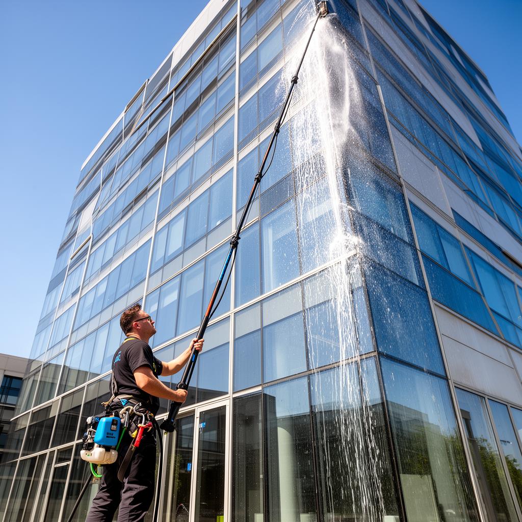 Reiniging van raamprofiel en buitenzijde van het glas